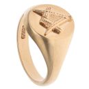 9ct Yellow Gold Masonic Signet Ring
