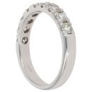 9ct White Gold 1.00ct Brilliant Cut Diamond Half Eternity Ring