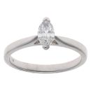 18ct White Gold 0.35ct Brilliant Cut Diamond Solitaire Ring