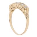 18ct Yellow Gold 0.75ct Brilliant Cut Diamond Five Stone Ring