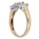 9ct Yellow Gold 0.25ct Brilliant Cut Diamond Trilogy Ring