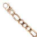 9ct Yellow Gold Figaro Bracelet 9"