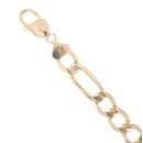 9ct Yellow Gold Figaro Bracelet 8.5"