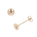 9ct Yellow Gold Plain Stud Earrings