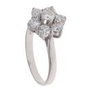 18ct White Gold 1.15ct Brilliant Cut Diamond Cluster Ring