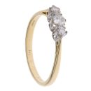 18ct Yellow Gold 0.30ct Diamond Trilogy Ring