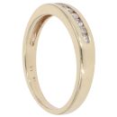 9ct Yellow Gold 0.15ct Diamond Half Eternity Ring