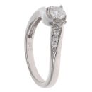 9ct White Gold 0.33ct Brilliant Cut Diamond Solitaire Ring