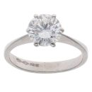 Platinum 1.50ct Brilliant Cut Diamond Solitaire Ring