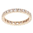 9ct Yellow Gold Cubic Zirconia Full Eternity Ring