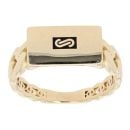 14ct Yellow Gold Monaco Classic Plain Signet Ring