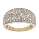 9ct Yellow Gold 0.33ct Diamond Fancy Ring