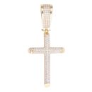 9ct Yellow Gold Cubic Zirconia Cross Pendant