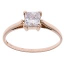 9ct Yellow Gold 0.65ct Princess Cut Diamond Solitaire Ring