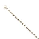 9ct Yellow and White Gold Bracelet 8"