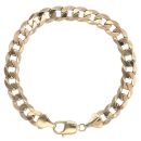 9ct Yellow Gold Curb Bracelet 8"