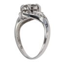 18ct White Gold 1.00ct Brilliant Cut Diamond Cluster Ring