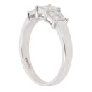 18ct White Gold 0.70ct Princess Cut Diamond Cluster Ring