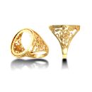 9ct Yellow Gold St George Half Sovereign Ring Mount
