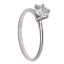 9ct White Gold 0.80ct Brilliant Cut Diamond Solitaire Ring