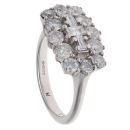 18ct White Gold 2.00ct Diamond Cluster Ring