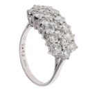 18ct White Gold 2.10ct Brilliant Cut Diamond Cluster Ring
