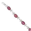 18ct White Gold Ruby Butterfly Fancy Bracelet 7.5"