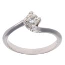 Platinum 0.33ct Brilliant Cut Diamond Solitaire Ring