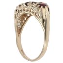 9ct Yellow Gold Garnet Dress Ring