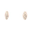9ct Yellow Gold Oval Std Earrings