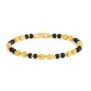 22ct Yellow Gold Beads Baby Bracelet