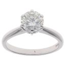 18ct White Gold 1.50ct Brilliant Cut Diamond Solitaire Ring