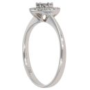 18ct White Gold 0.26ct Brilliant Cut Diamond Cluster Ring