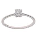 9ct White Gold 0.25ct Diamond Solitaire Ring