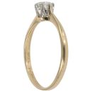 14ct Yellow Gold 0.33ct Brilliant Cut Diamond Solitaire Ring