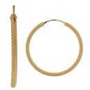 22ct Yellow Gold Dot Cut Hoop Earrings