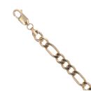 9ct Yellow Gold Figaro Bracelet 7"