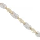 9ct Yellow And White Gold Celtic 7" Bracelet