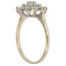 9ct Yellow Gold Cubic Zirconia Cluster Ring
