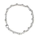 18ct White Gold 4.00ct Diamond Bracelet 8"