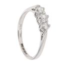 9ct White Gold 0.25ct Diamond Trilogy Ring