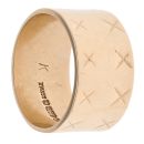 9ct Yellow Gold Patterned Wedding Band 10.1mm