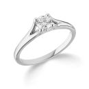 9ct White Gold 0.25ct Diamond Solitaire Ring