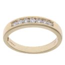 9ct Yellow Gold 0.30ct Brilliant Cut Diamond Half Eternity Ring