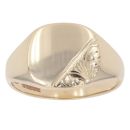 9ct Yellow Gold Patterned Signet Ring