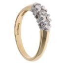18ct Yellow Gold 0.33ct Brilliant Cut Diamond Trilogy Ring