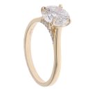 Lab Grown 9ct Yellow Gold 2.15ct Brilliant Cut Diamond Solitaire Ring