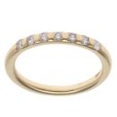 18ct Yellow Gold 0.25ct Brilliant Cut Diamond Half Eternity Ring