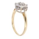 18ct Yellow Gold 1.00ct Brilliant Cut Diamond Cluster Ring
