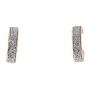 9ct Yellow Gold Moon Dust Hoop Earrings